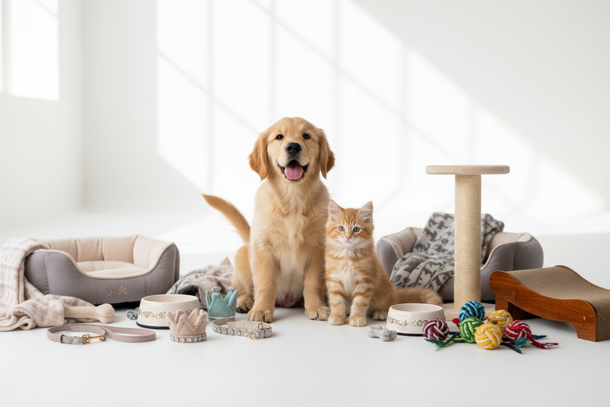 Puppy and Kitten Hero Banner